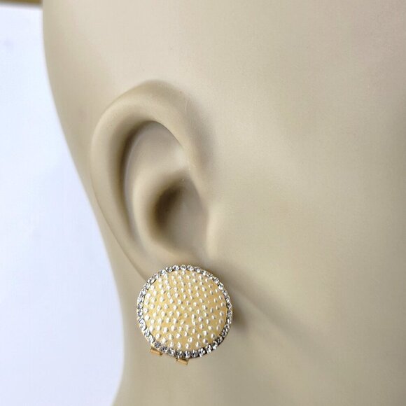 Round Crystal Studded Earrings - Picture 1 of 6